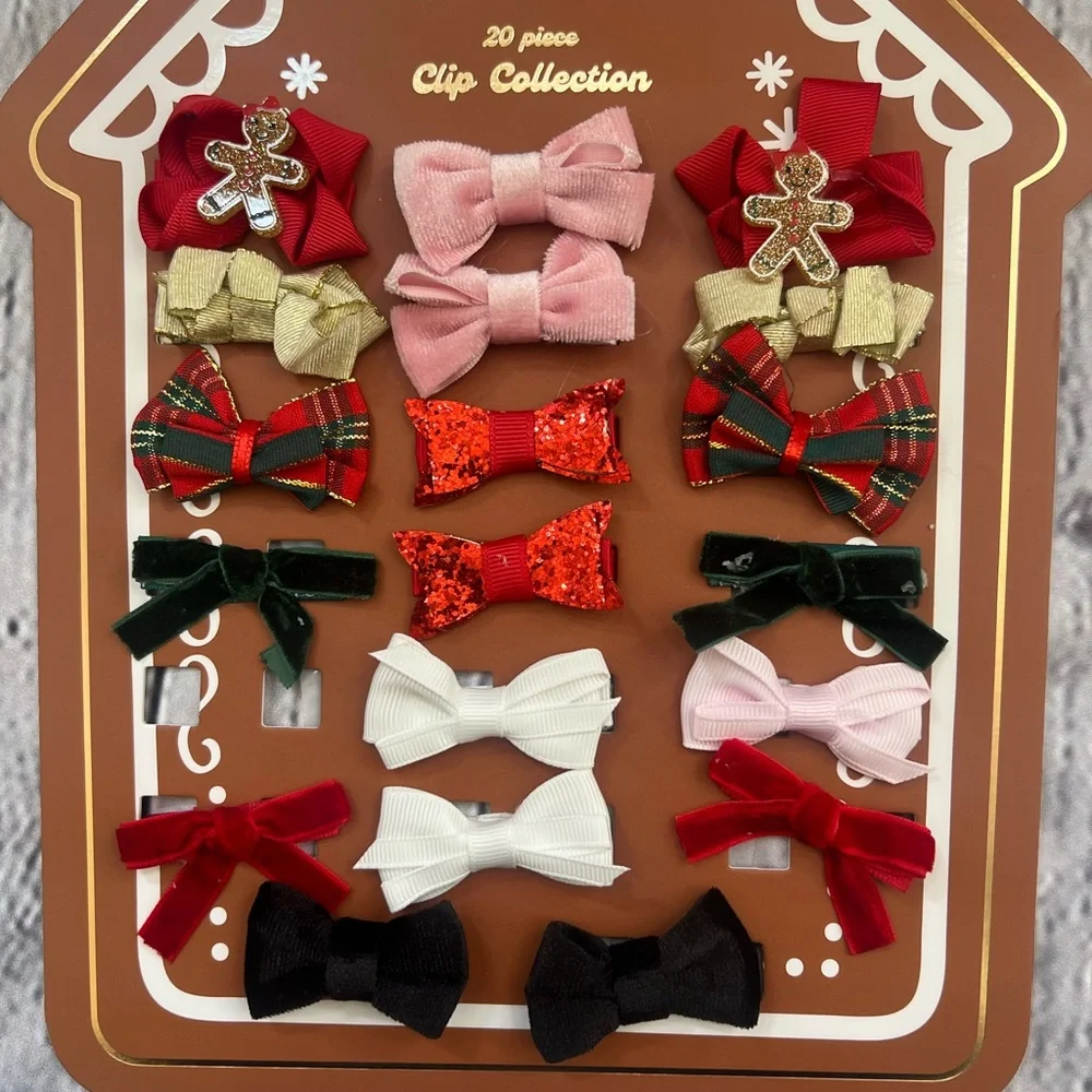 NEW HAIR BOWS 20 PIECE SET - Picture 3 of 4